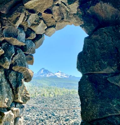 View from Dee Wright Observatory