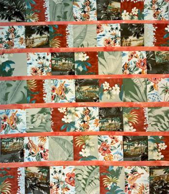 Lap Quilt made from Hawaiian Shirts.